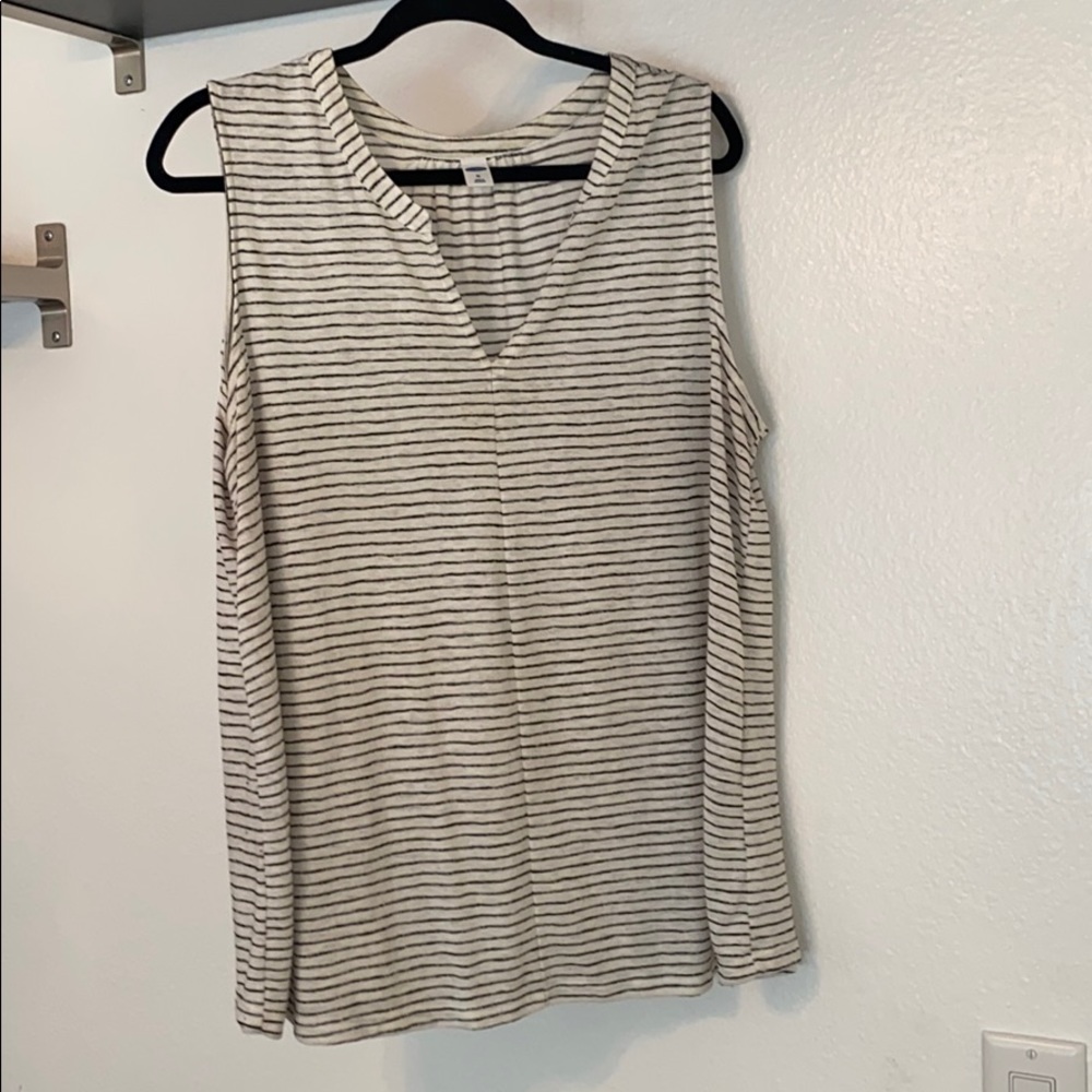 Old navy striped linen tank
